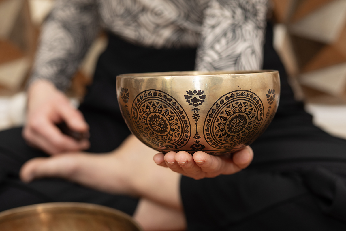 Foto einer Klangschale